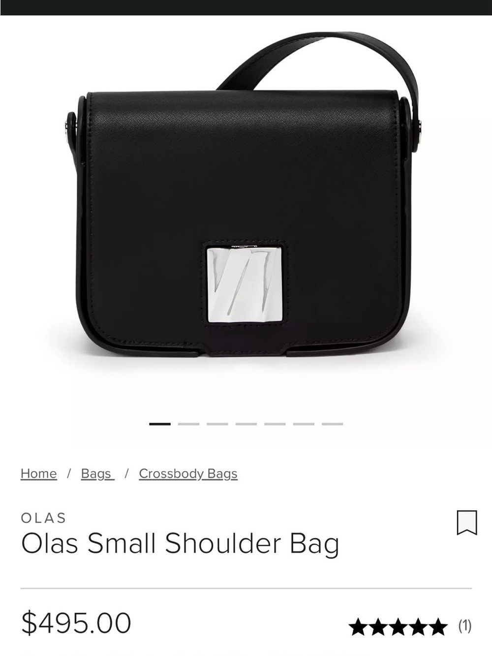 NWT Tumi Olas Leather Shoulder bag black!